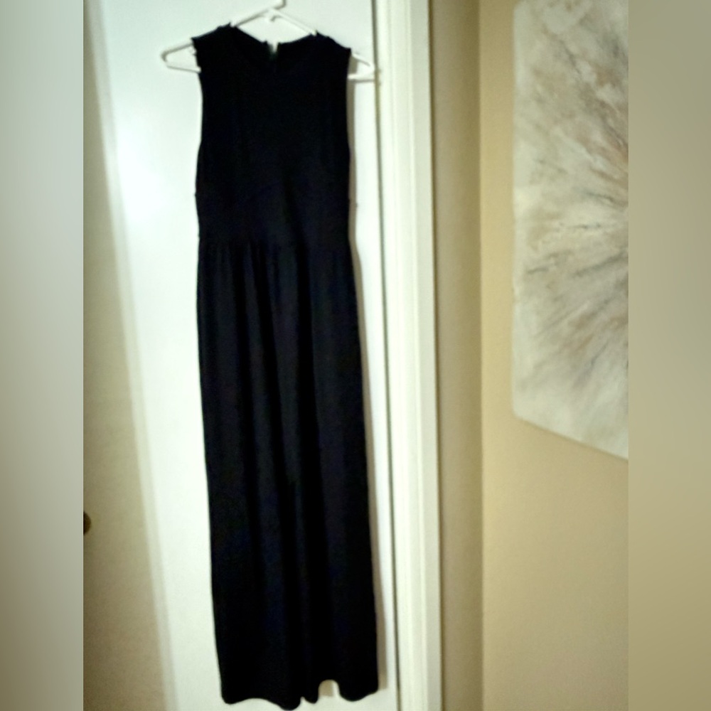 Cider Black sleeveless wide leg jumpsuit